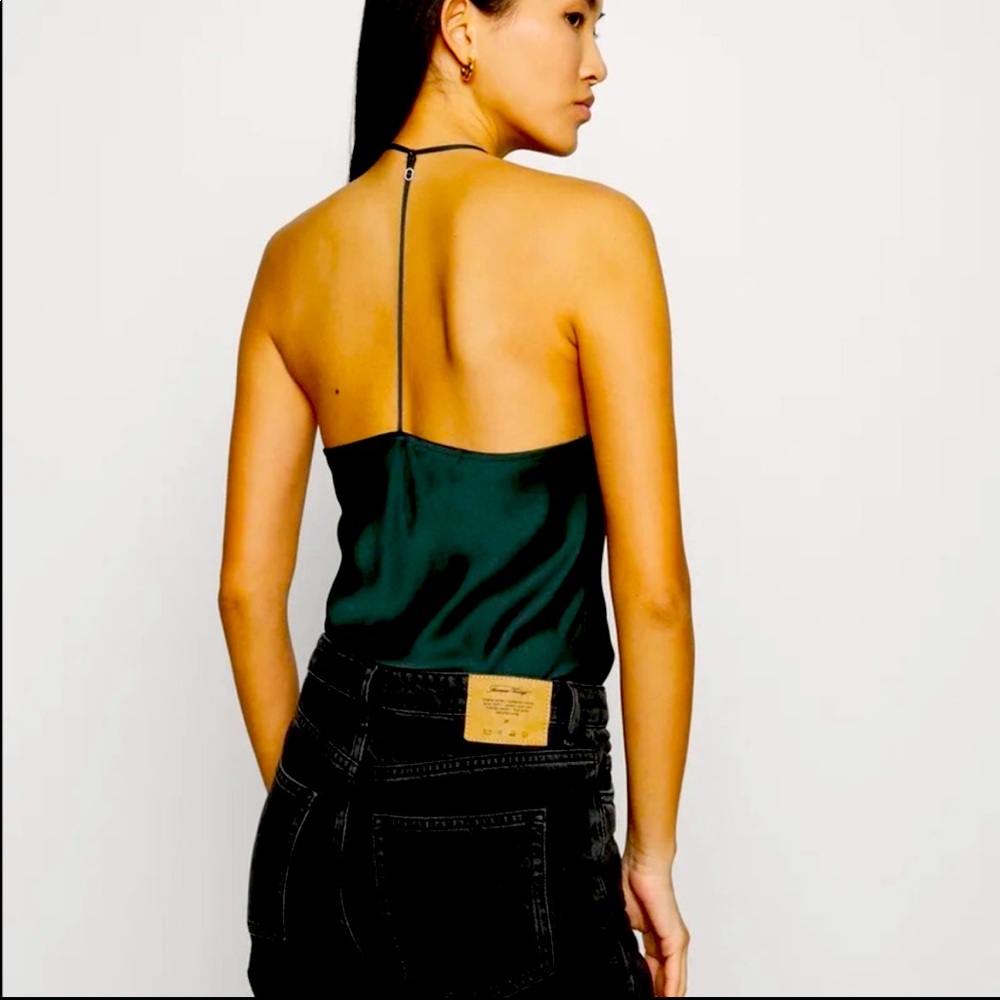 Satin Cowl Neck T Strap
Back Bodysuit